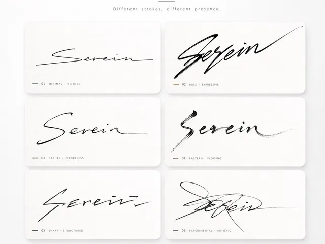 Signature Style Selection Sheet preview image 1