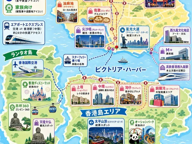 Japanese Hong Kong Tourist Map preview image 1