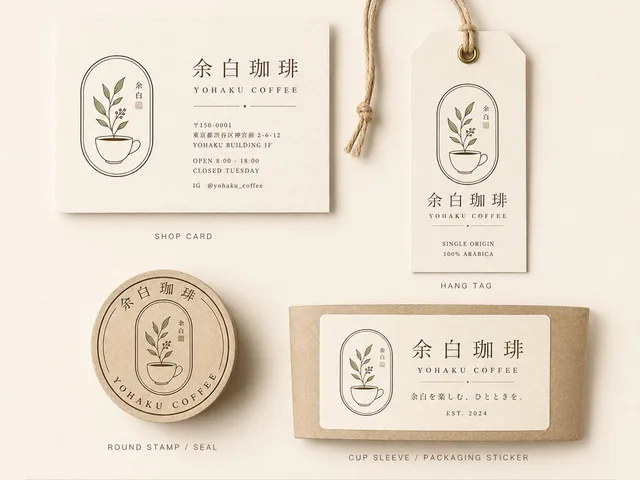 Yohaku Coffee Brand Materials Board preview image 1