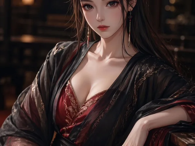 Elegant Wuxia Noblewoman Portrait preview image 1