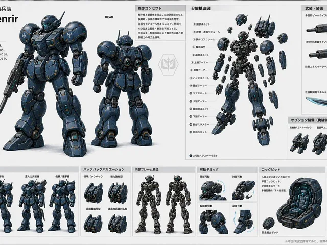 ARX-07 Fenrir Mecha Spec Sheet preview image 1