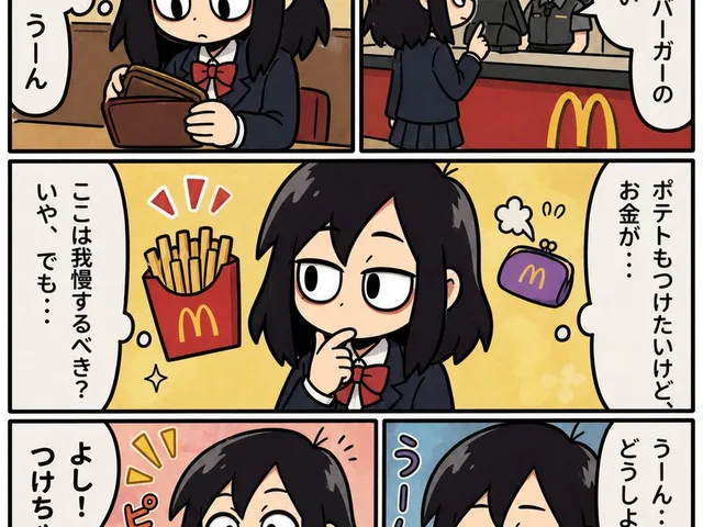 快餐店女高中生漫画页 preview image 1