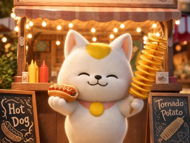 3D Cat Mascot Marche Stall preview image 1