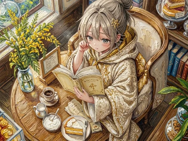 Watercolor Anime Café Colorization preview image 1