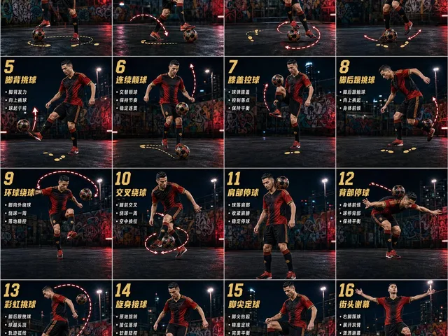 Freestyle Football 16-Step Action Poster preview image 1