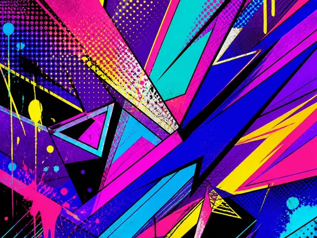 Pop Art Street Abstract Background preview image 1