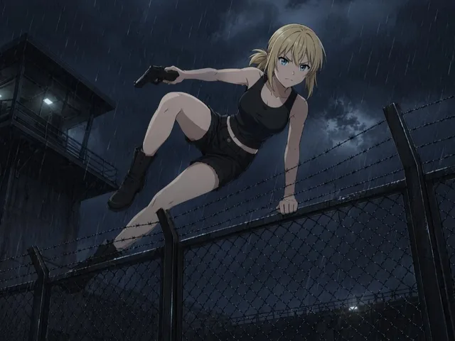 Rainy Anime Fence Escape preview image 1