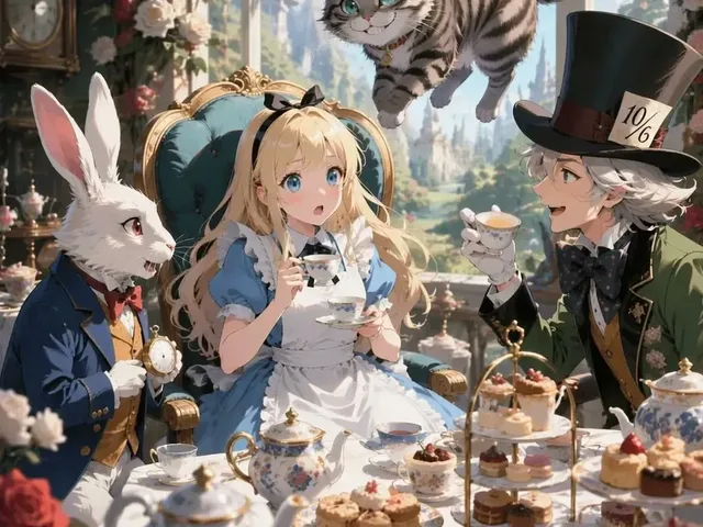 Anime Alice Wonderland Tea Party preview image 1