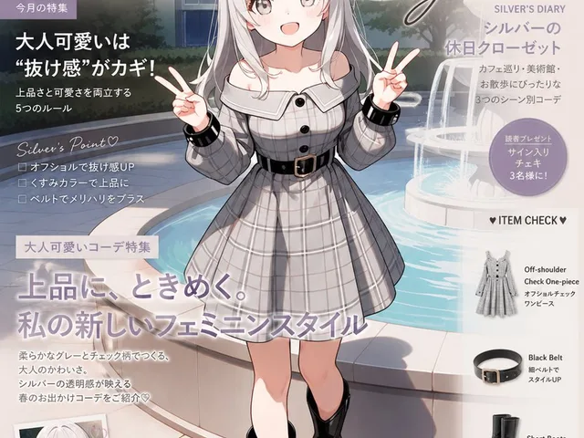 Anime Silver Style Magazine Cover preview image 1