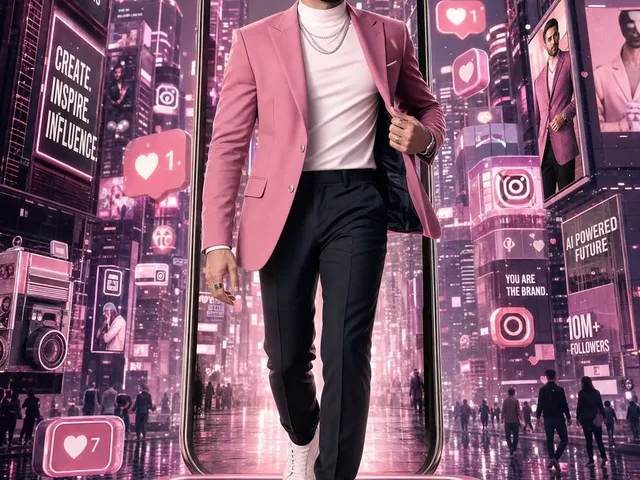 Neon Instagram AI Creator Poster preview image 1