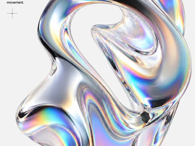 Iridescent Fluid Shapes Poster preview image 1