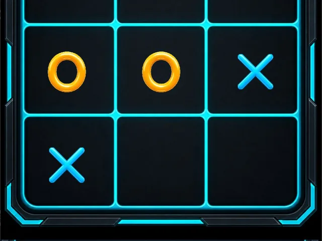 未来派霓虹井字游戏用户界面 preview image 1