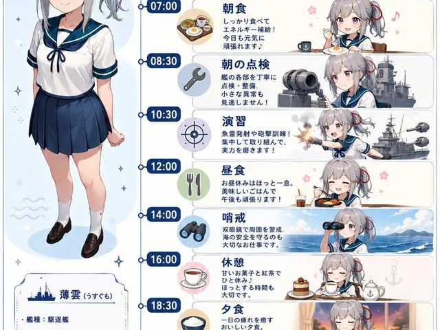 Ship Girl Daily Schedule Poster preview image 1