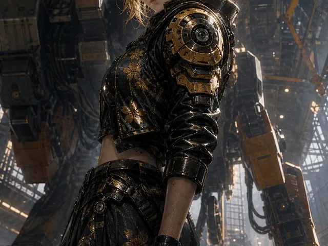 Futuristic Mecha Kimono Warrior preview image 1
