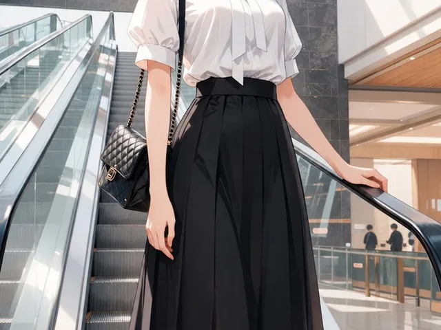 Anime Mall Escalator Fashion Portrait preview image 1