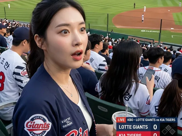 Korean Baseball Broadcast Fan Photo preview image 1