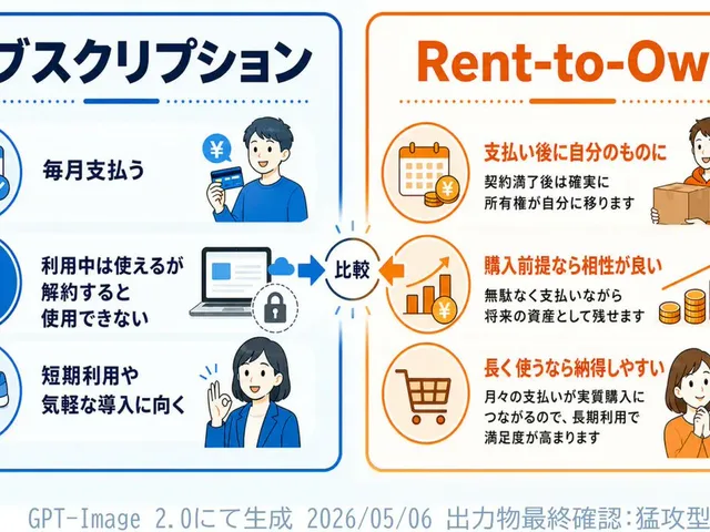 Subscription vs Rent-to-Own Infographic preview image 1