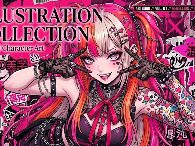 Punk Anime Artbook Cover preview image 1