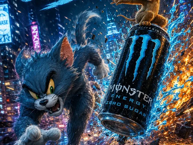 Futuristic Energy Drink Ad Poster preview image 1