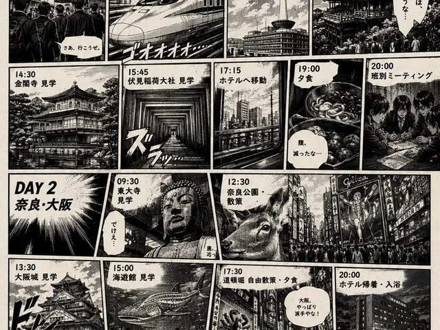 Manga School Trip Timetable preview image 1