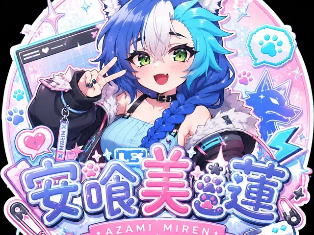 Kawaii Anime VTuber Emblem Logo preview image 1