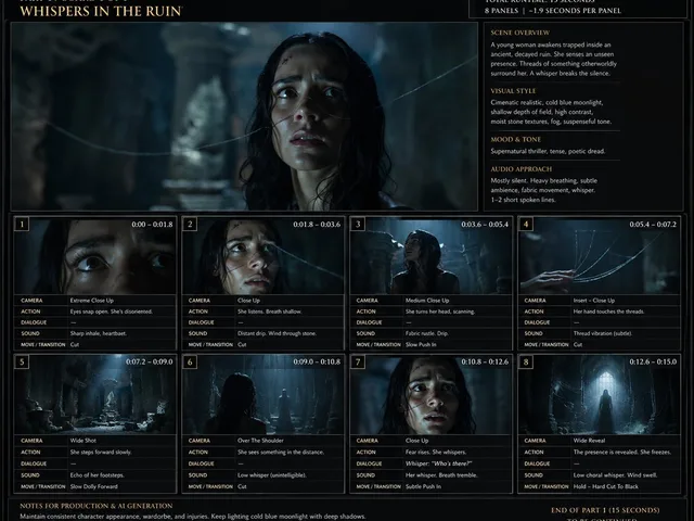 Whispers in the Ruin Storyboard preview image 1