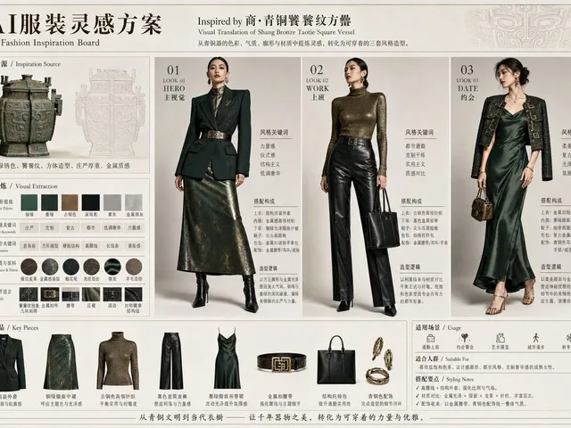 Bronze Vessel Fashion Inspiration Board preview image 1