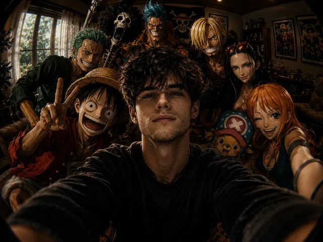 Fisheye Anime Group Selfie preview image 1