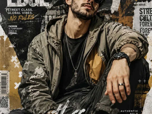 Urban Fashion Editorial Collage Poster preview image 1