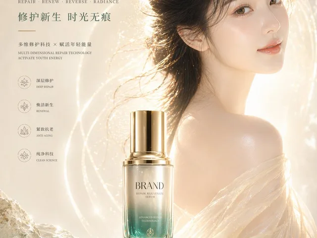 High-End Skincare Brand Key Visual preview image 1