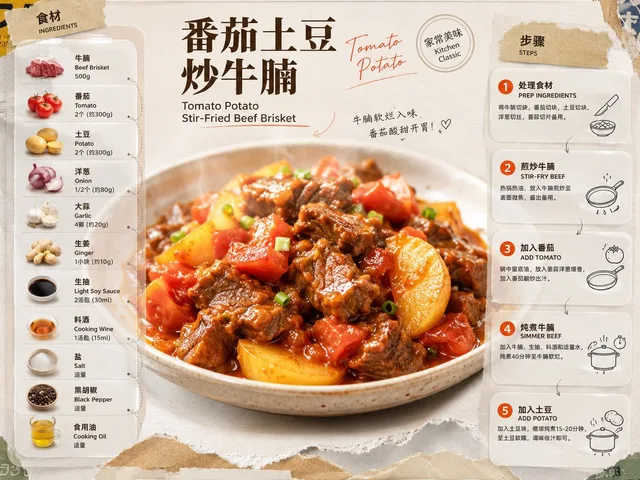 Tomato Potato Beef Recipe Infographic preview image 1