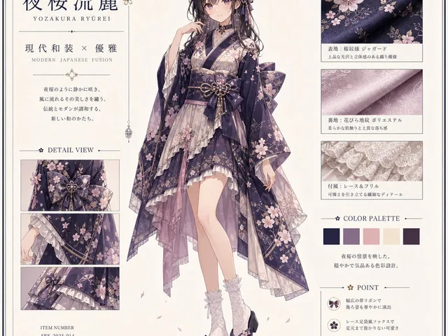 Yozakura Modern Kimono Catalog preview image 1