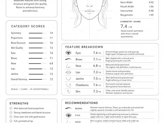 Facial Beauty Analysis Report Layout preview image 1