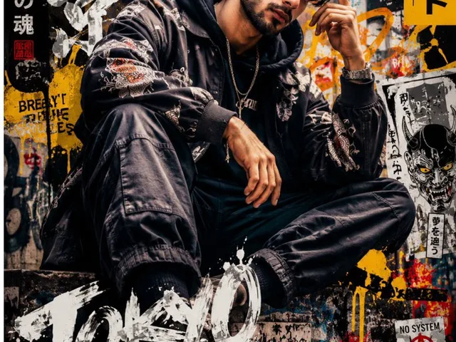 Japanese Graffiti Portrait Poster preview image 1