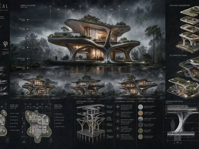 Arboreal Architecture Presentation Board preview image 1