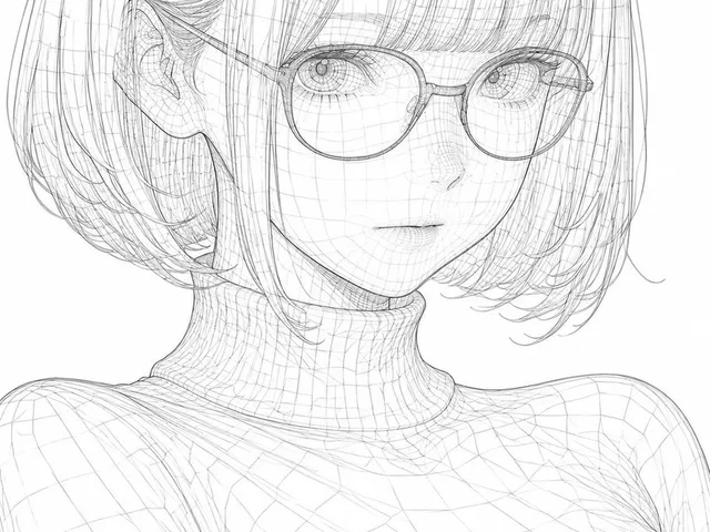 3D Wireframe Illustration Transformation preview image 1
