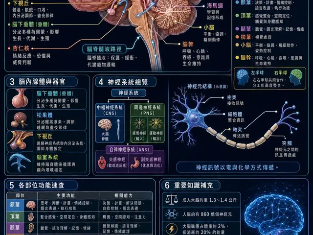 Traditional Chinese Human Brain Infographic preview image 1