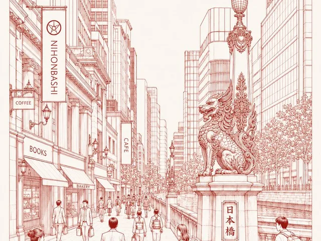 Nihonbashi Red Line Travel Poster preview image 1