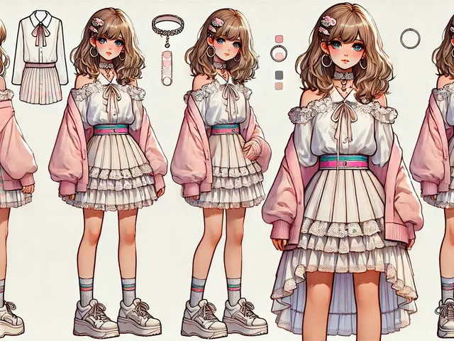 Pastel Street Lolita Reference Sheet preview image 1