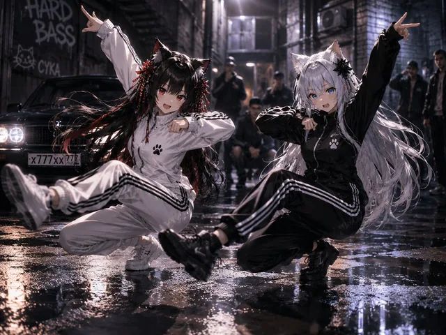 Catgirl Hardbass Alley Dancers preview image 1
