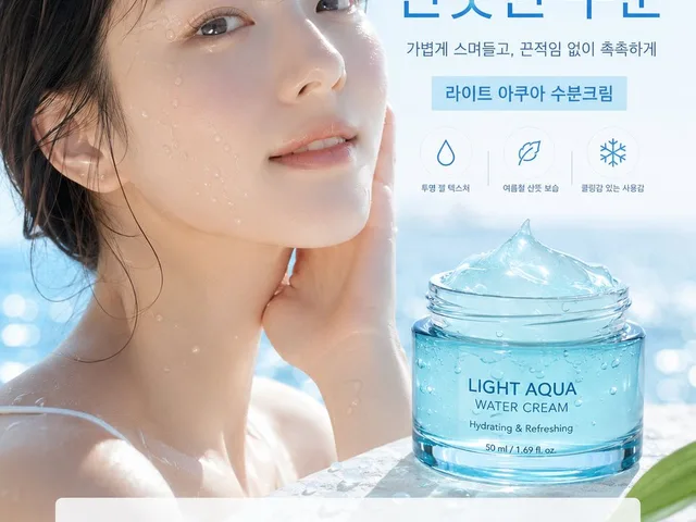 Korean Aqua Cream Summer Ad preview image 1