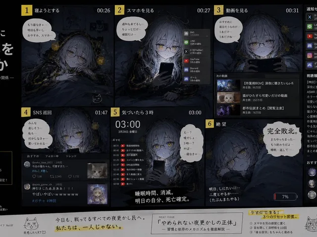 Bedtime Smartphone Anime Infographic preview image 1