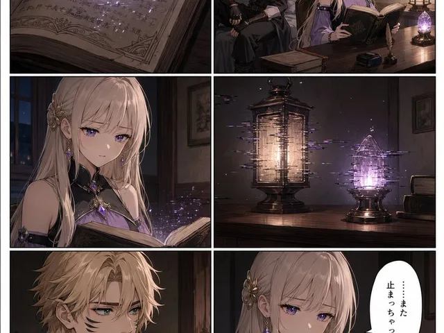 Six-Panel Fantasy Magic Comic Page preview image 1