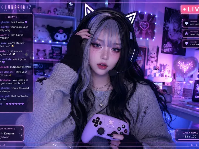 Aesthetic Gamer Girl Streamer preview image 1