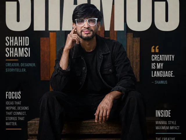 Minimalist Fashion Magazine Cover preview image 1