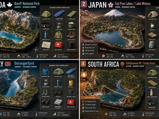 Beginner Camping Infographic Template preview image 1