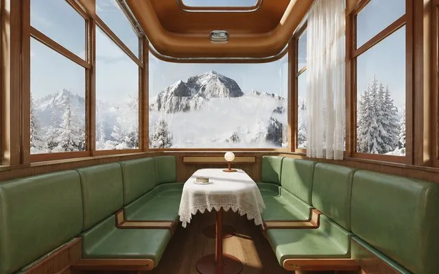 Vintage Alpine Train Lounge preview image 1