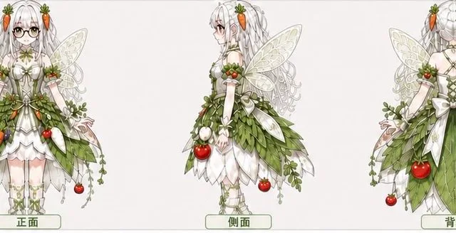 Vegetable Fairy VTuber Reference Sheet preview image 1