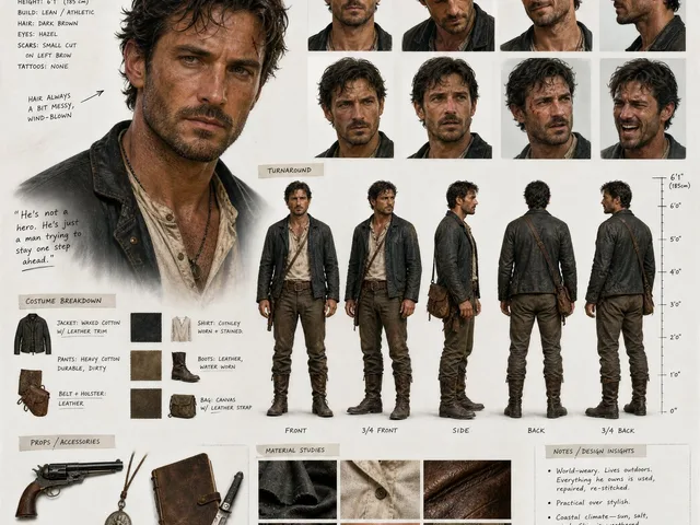 Cinematic Character Design Sheet preview image 1