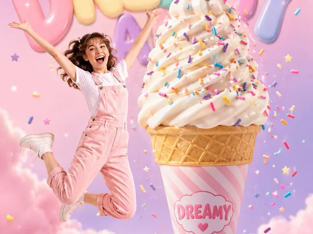Dreamy Dessert Advertisement Poster preview image 1